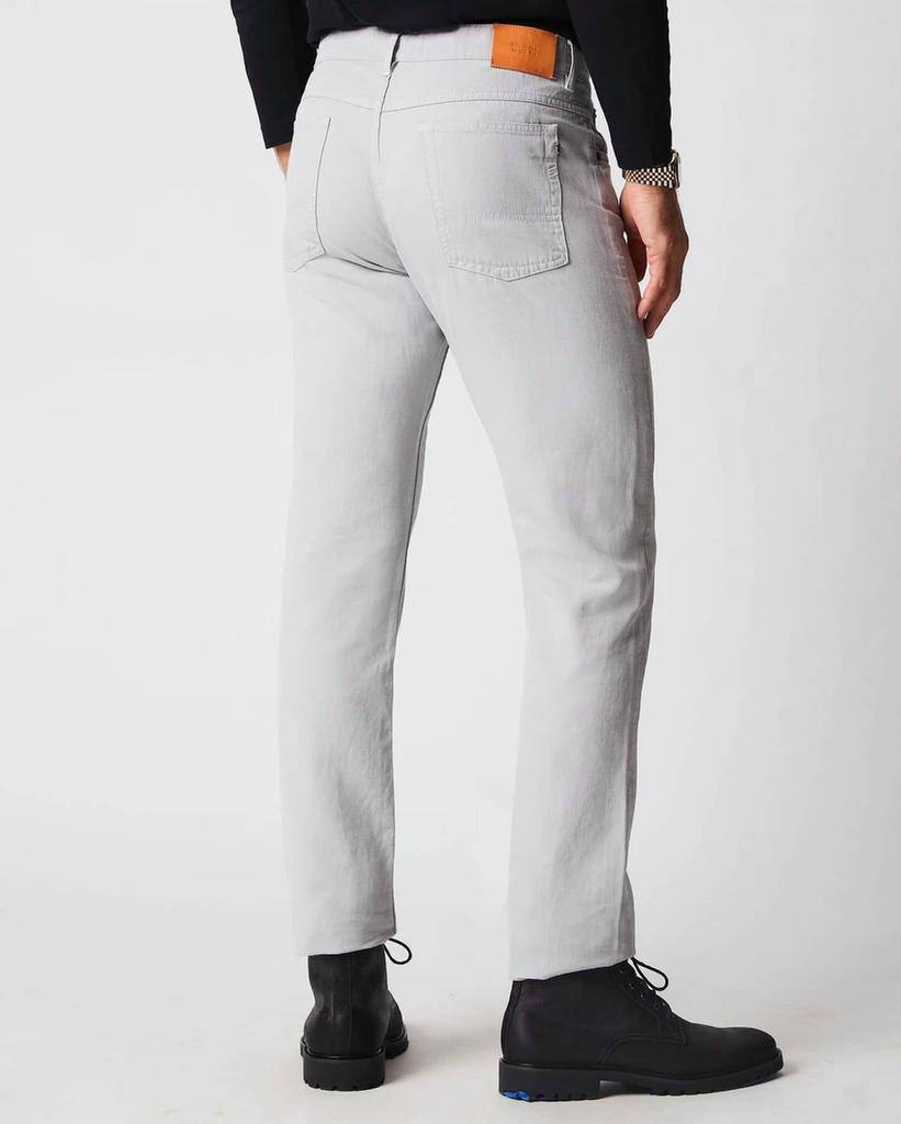 Billy Reid Cotton Linen 5 Pocket Pant In Quarry