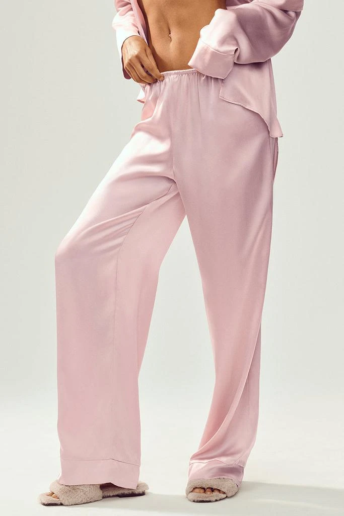Alo Silk Luminous Pant (Long) - Pink Champagne 4