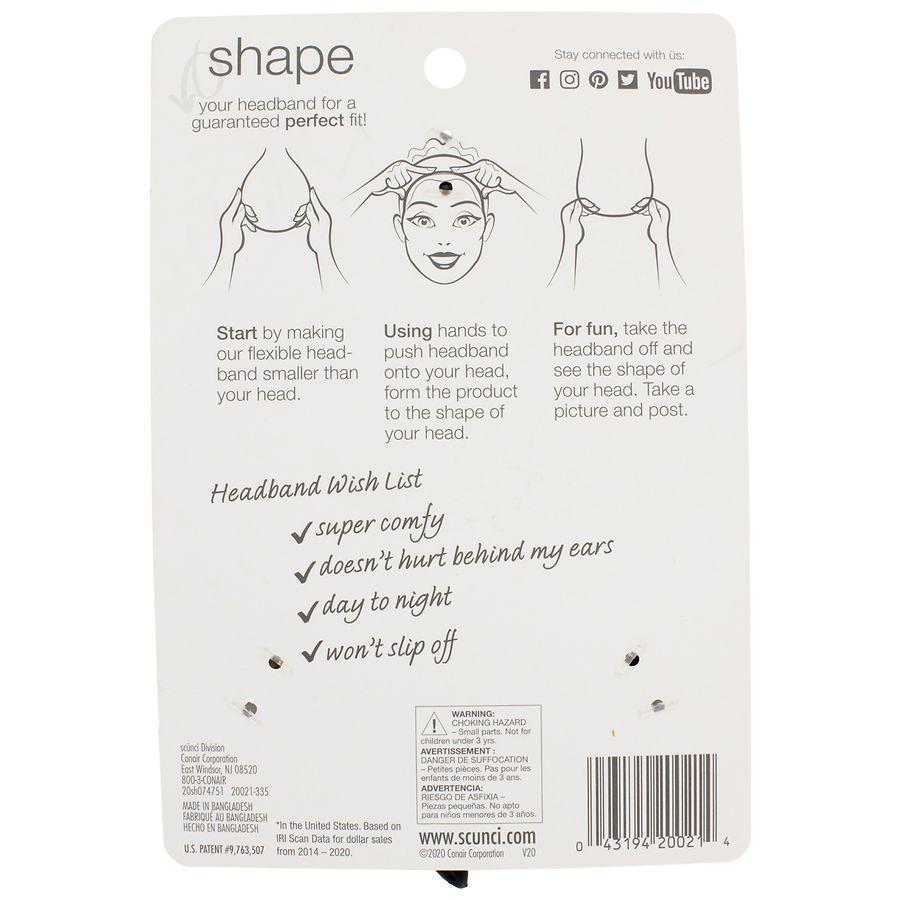 Scunci No-Slip Grip Thin & Bendable Headband