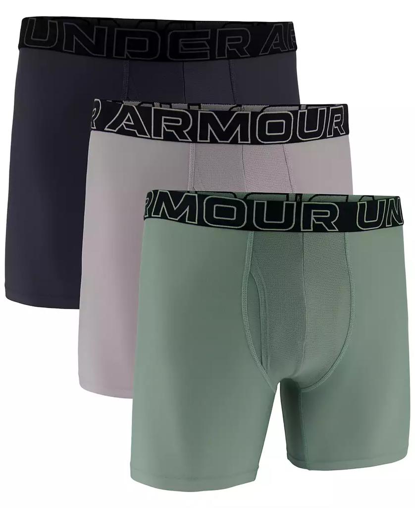 Under Armour Men's 3-Pack Performance Tech Solid 6" Boxer Briefs