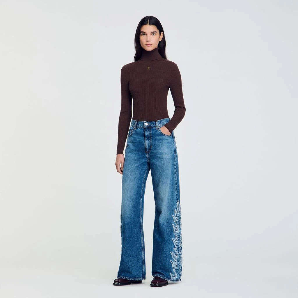 Sandro Flared flame jeans 1
