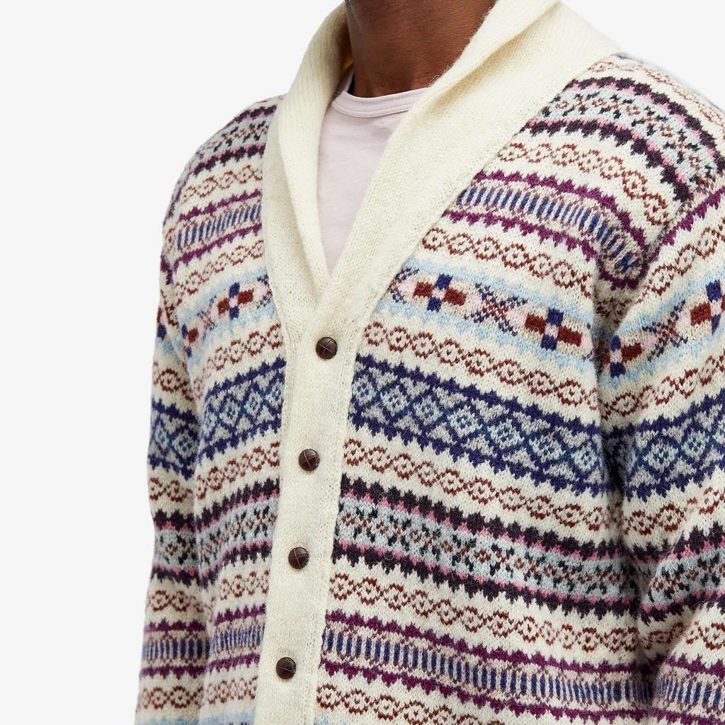 Jamiesons of Shetland Jamieson's of Shetland Fair Isle Shawl Collar Cardigan 5