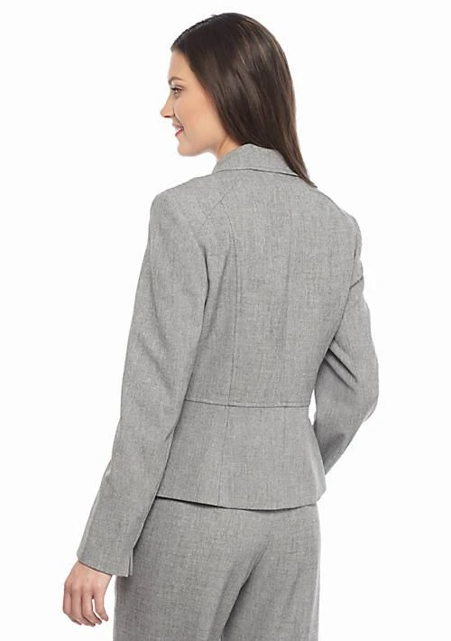 Kasper Womens Stretch Crepe Two Button Jacket 2