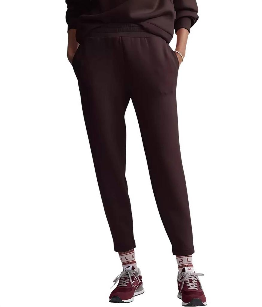 Varley Slim Zip Hem Pants In Coffee Bean