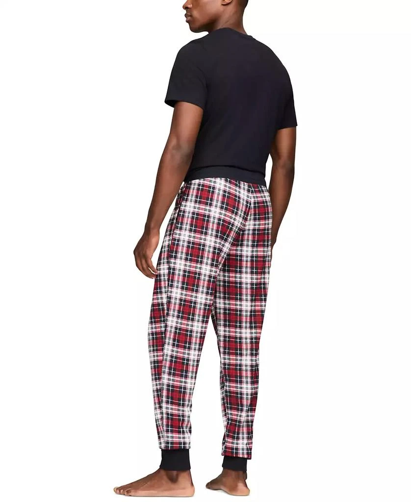 Tommy Hilfiger Men's Plaid Waffle-Knit Jogger Pajama Pants 2