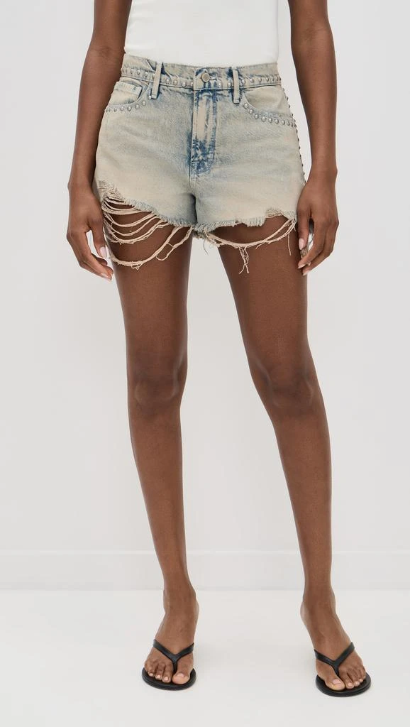 Good American Good 90s Studded Shorts 6
