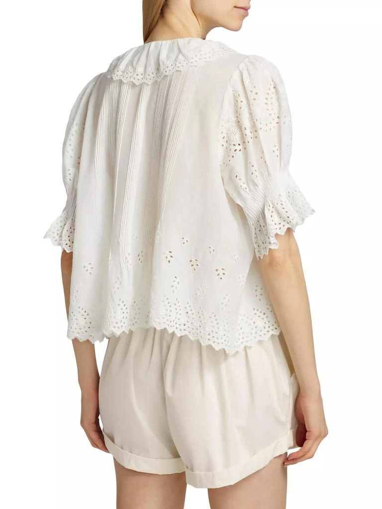 DÔEN Henri Voile Eyelet Top 5