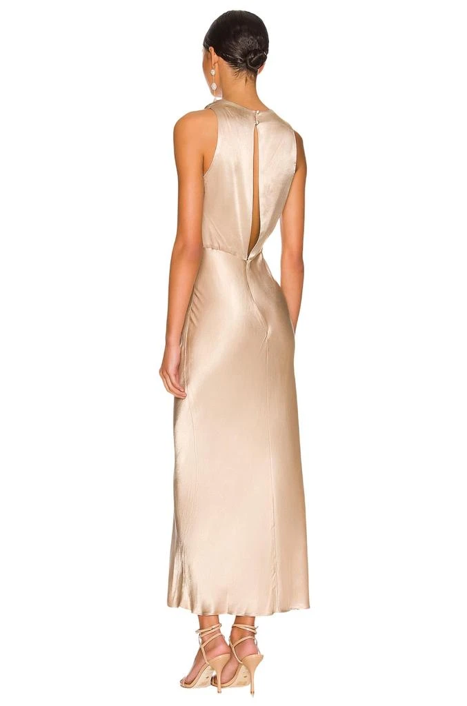 Shona Joy Shona Joy - LA LUNE HIGH NECK BIAS MIDI DRESS 3