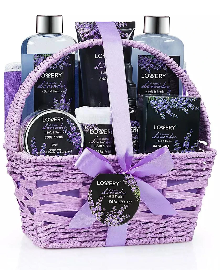 Lovery Lavender and Jasmine Body Care 10 Piece Gift Set 1
