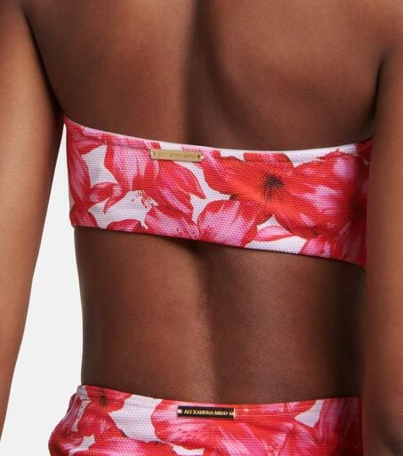 Alexandra Miro Carlotta printed bandeau bikini top 5