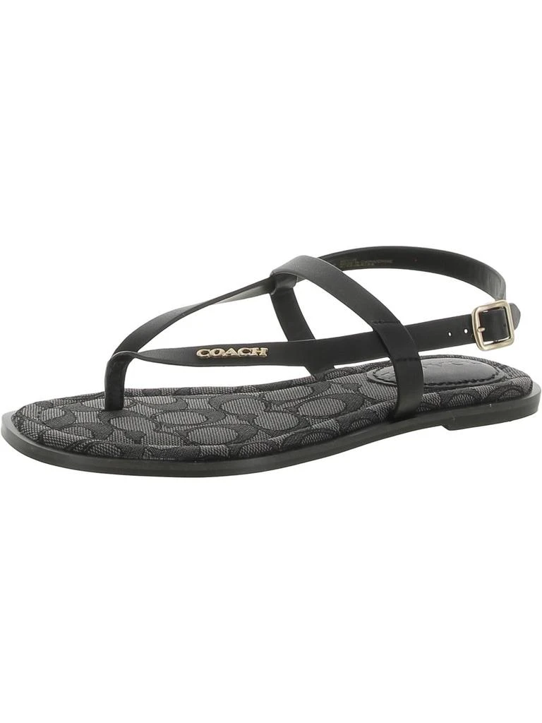 Coach Josie Womens Leather Logo Ankle Strap 4