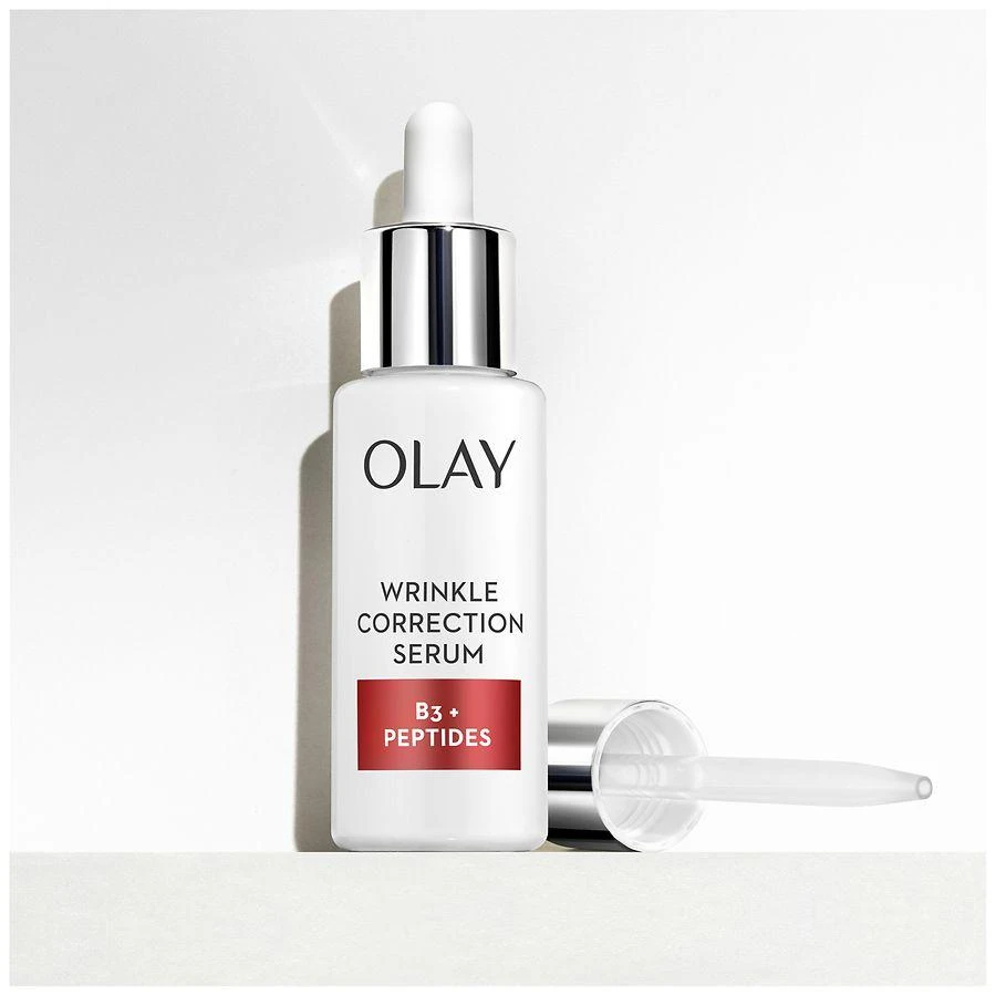 Olay Wrinkle Correction Serum with Vitamin B3+ Collagen Peptides Fragrance Free 9
