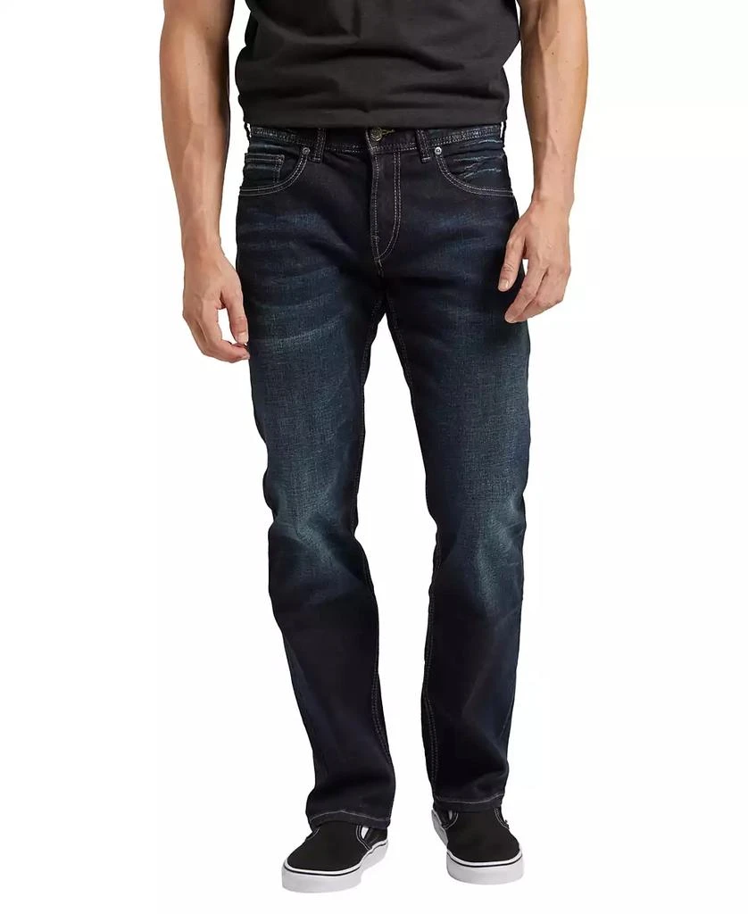 Silver Jeans Co. Men's Allan Classic Fit Slim Stretch Jeans 3