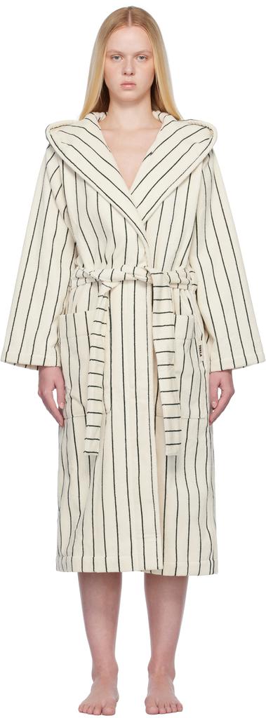 Lemaire Brown Asymmetrical Bathrobe Coat - BeyondStyle