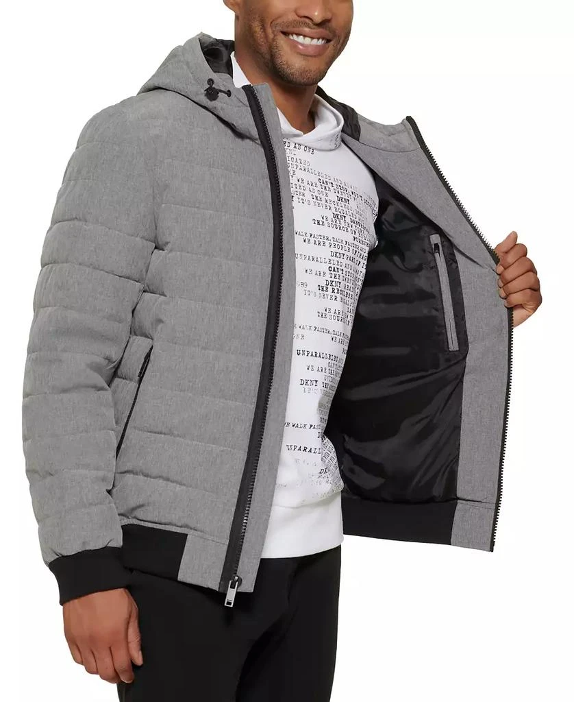 DKNY Men's Quilted Hooded Bomber Jacket 3