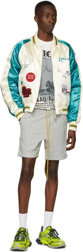 Rhude Off-White Smoking Bomber Jacket 4