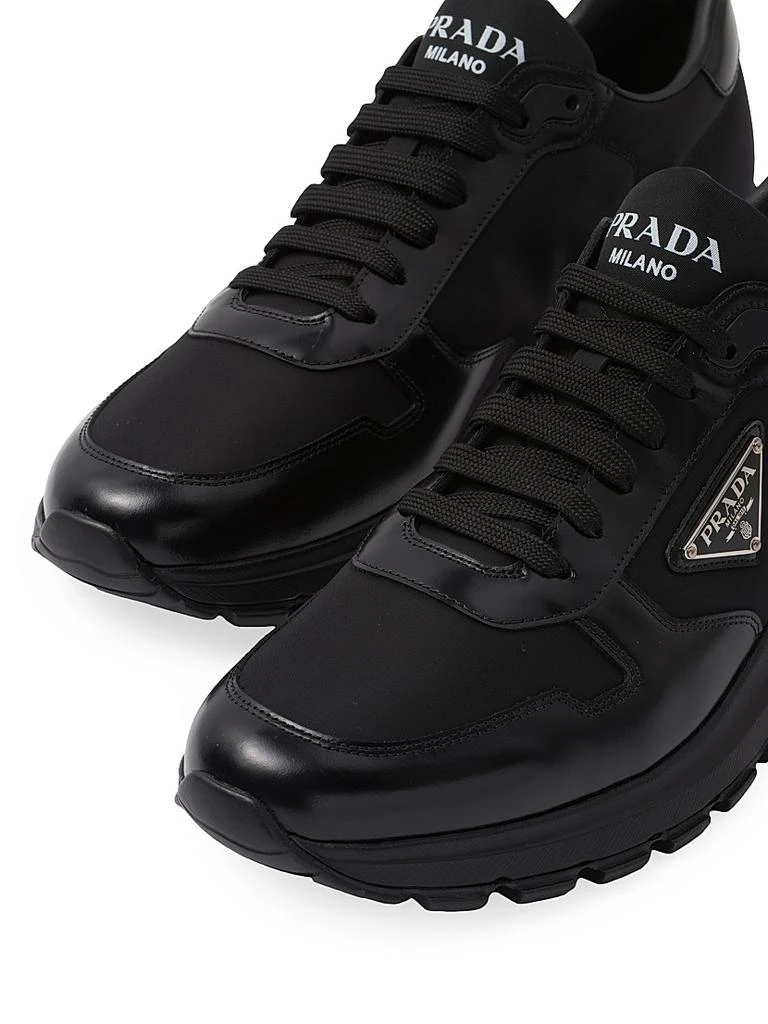 Prada Re-Nylon and Brushed Leather Sneakers 5