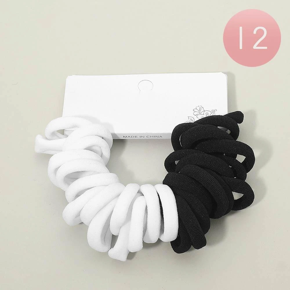 FASHNZFAB 12 SET OF 30 - Basic Stretch Hairbands