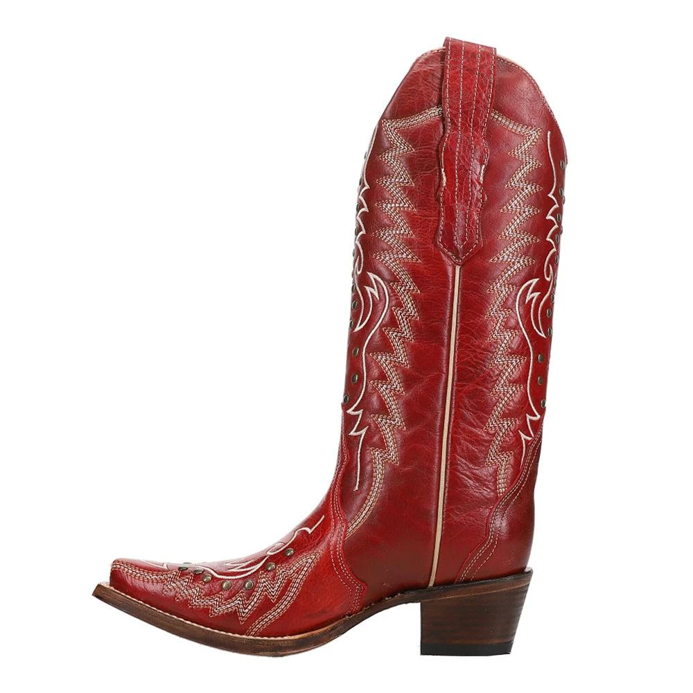 Circle G by Corral Embroidered And Studded Snip Toe Cowboy Boots 3