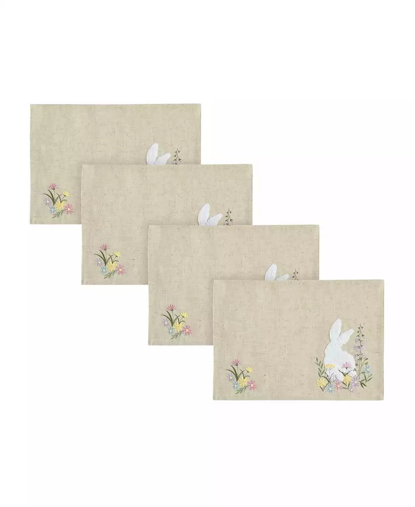 Elrene Hop Embroidered Placemats, Set of 4