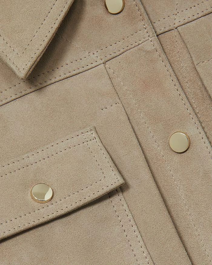 REISS Conor Suede Trucker Jacket 5