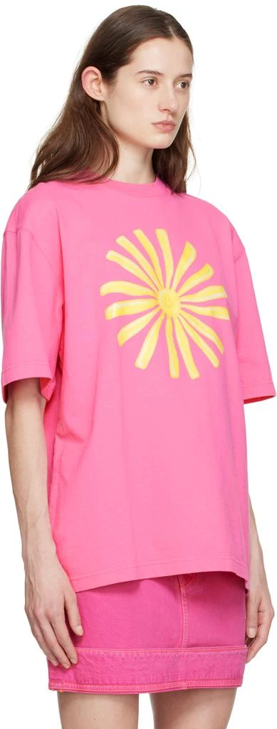 Jacquemus Pink 'Le T-Shirt Soleil' T-Shirt 2