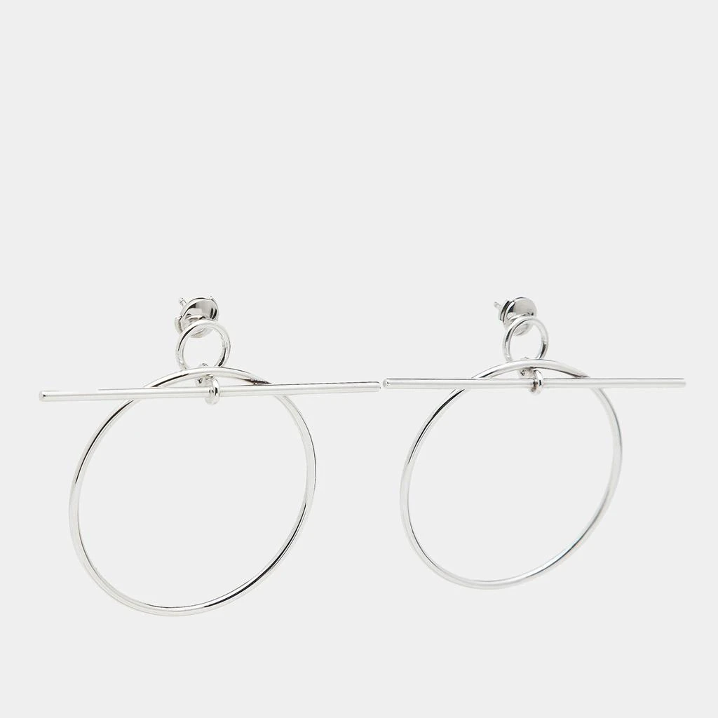 Hermes Hermes Loop Sterling Silver Medium Model Earrings 2