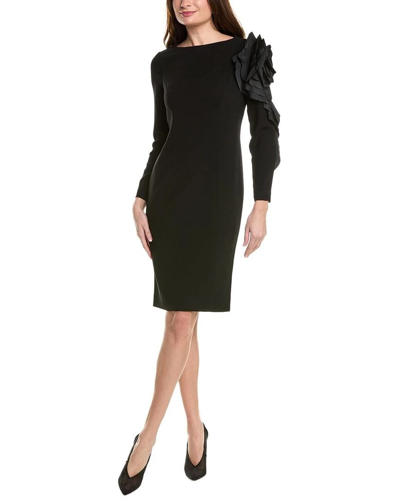Teri Jon Crepe Mini Dress 1