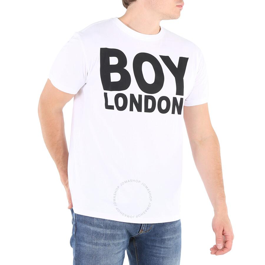 BOY LONDON Men's White Black Boy London Tee