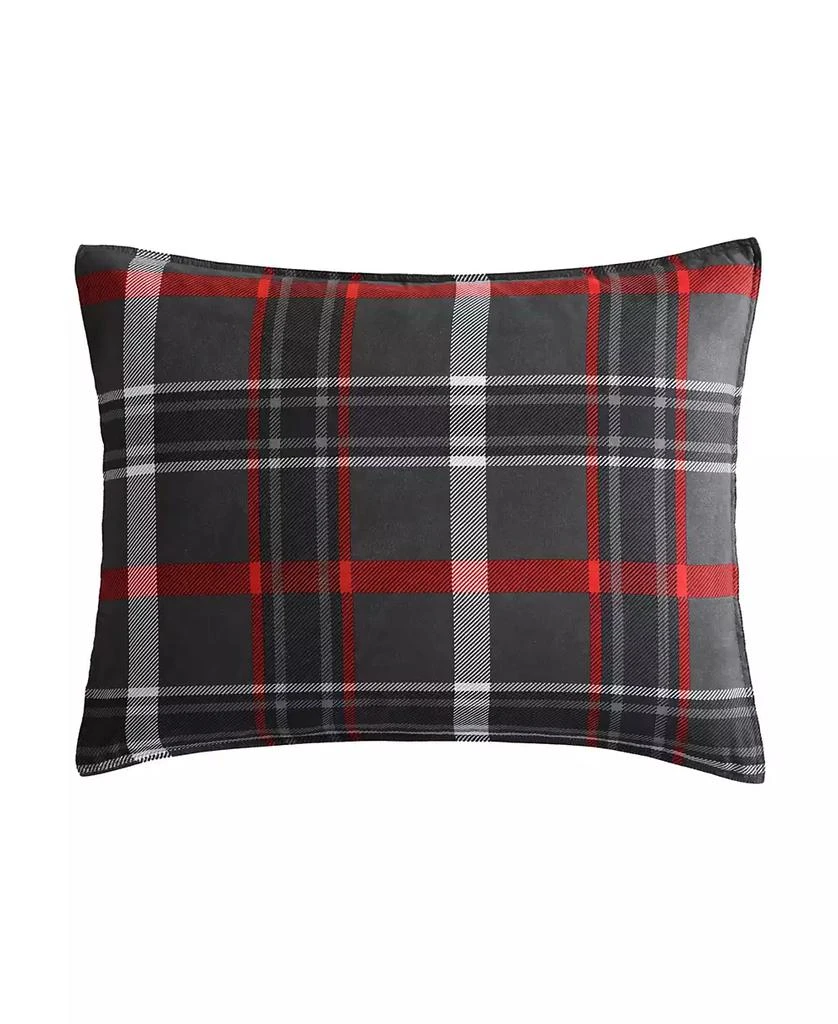 Eddie Bauer Willow Plaid Microsuede Reversible Comforter Set 4