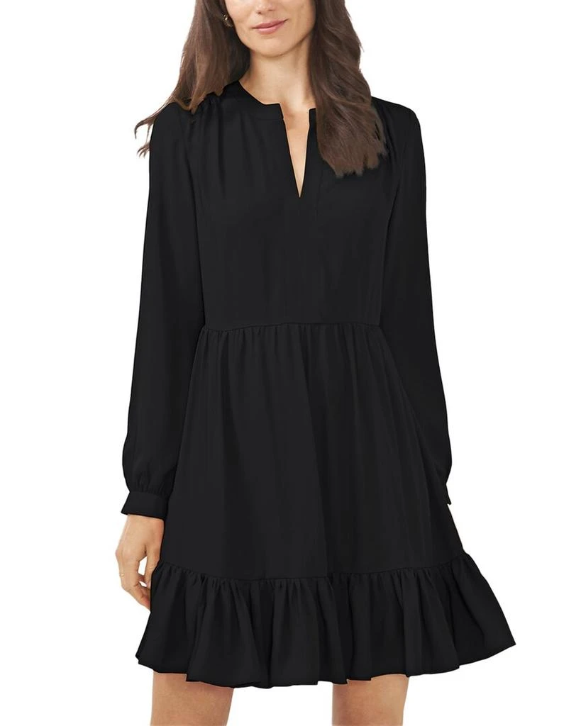 Vince Camuto Split Neck Mini Dress 1