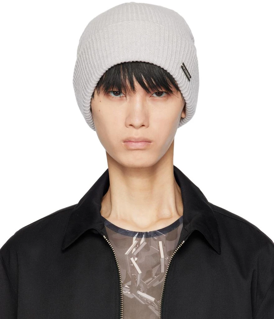 Han Kjobenhavn Gray Metal Logo Han Beanie 1