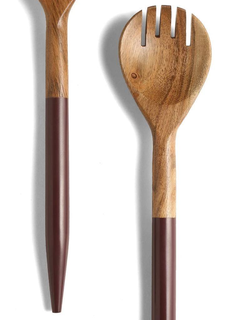 Tiramisu Resin & Wood Salad Server 2 Piece Set 8