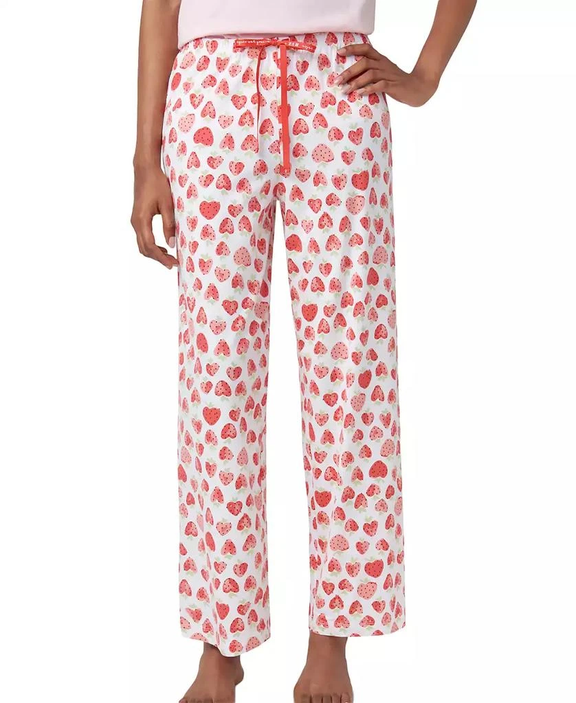 Hue Women's Heart Strawberries Drawstring Pajama Pants 1