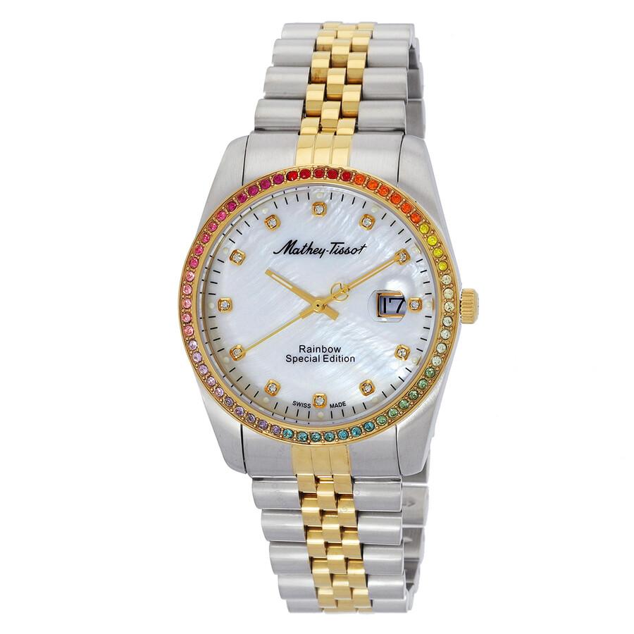 Mathey-Tissot Mathy Rainbow Quartz White Dial Unisex Watch H809BQYI