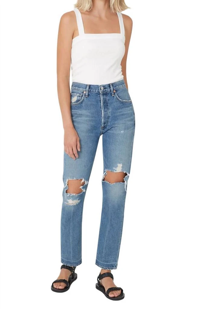 Citizens of Humanity Charlotte Crop Straight Leg Jean In Soiree 1