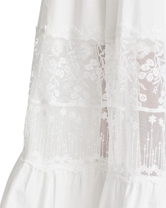 chinese dress ladies AQUA Floral Lace Inset S/S Maxi w Smocked Waist – PAPILLON CLOTHING main image 0