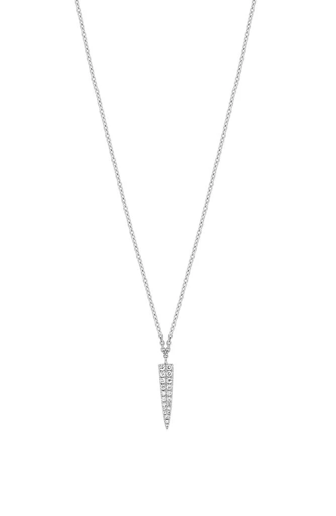 Bony Levy 18K White Gold Pavé Diamond Pendant Necklace - 0.09ct. 1