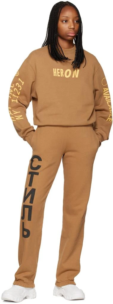 Heron Preston Brown HPC Inc Sweatshirt 4