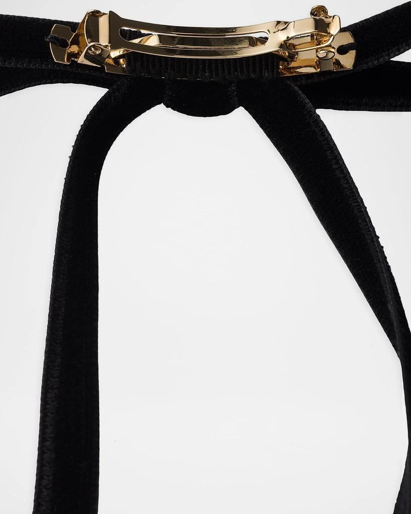 Prada Velvet Hair Bow Clip 3