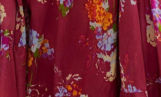 Free People Morning Glory Floral Smocked Long Sleeve Maxi Dress 5