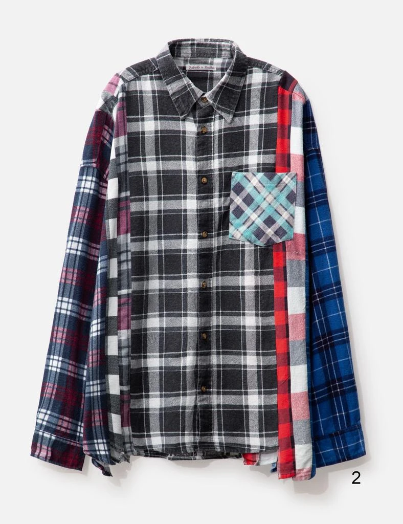 Needles FLANNEL SHIRT - 7 CUTS WIDE SHIRT 7