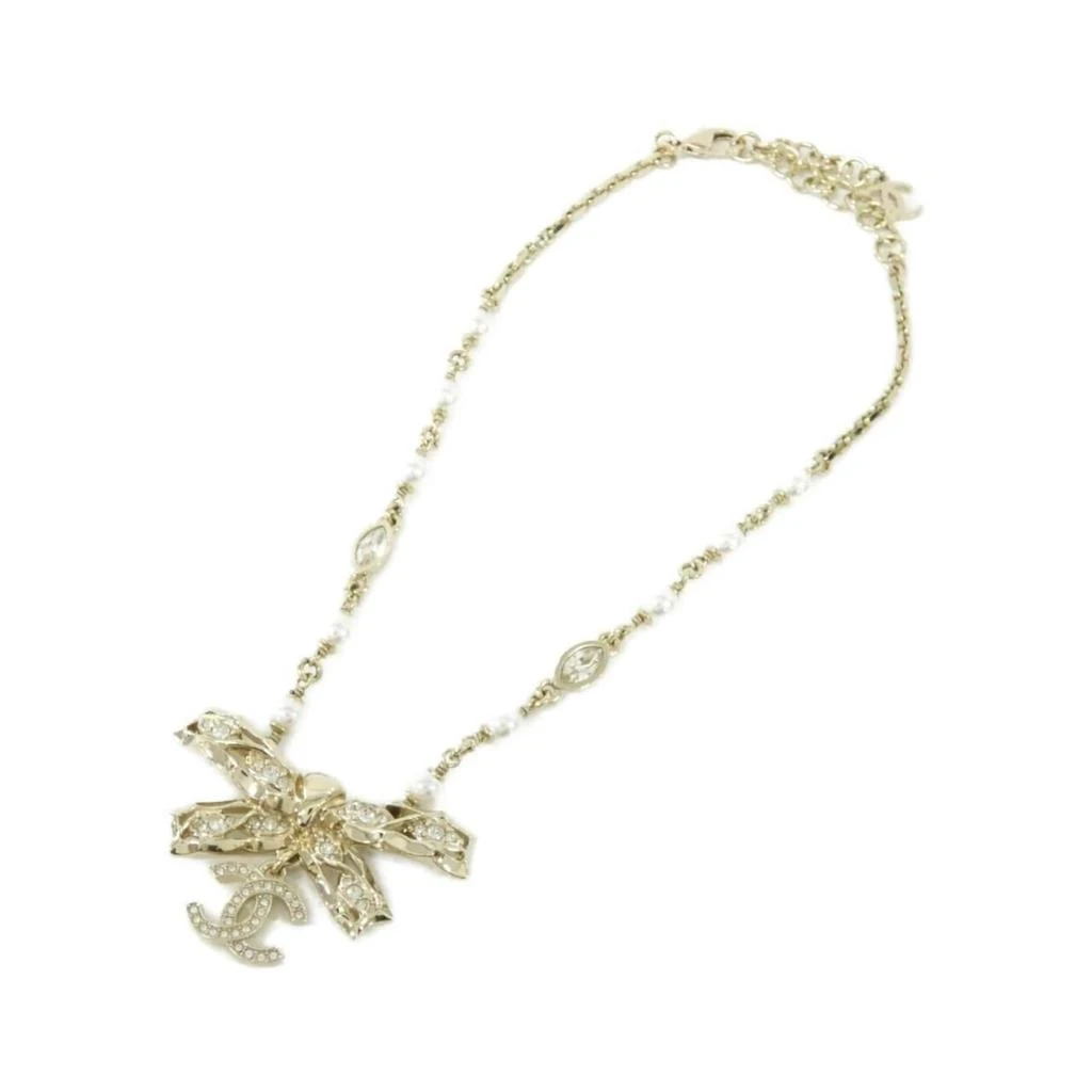 Chanel gold Clear Artificial ivory Necklace (Pre-Owned) 2