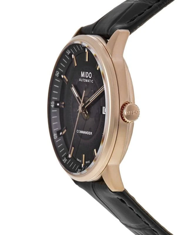 MIDO Mido Commander Gradient Black Dial Leather Strap Men
s Watch M021.407.36.411.00 3