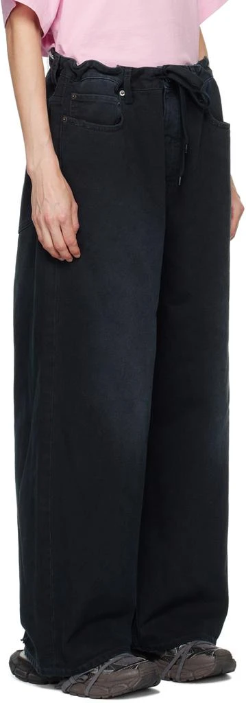 Balenciaga Navy Oversized Baggy Jeans 2