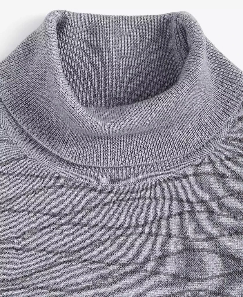 Alfani Men's Wool-Blend Textured Turtleneck Sweater, Created for Macy's 3