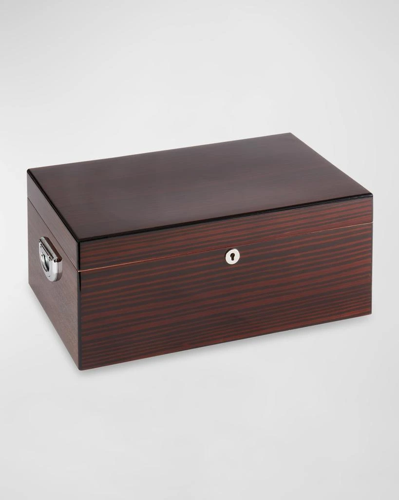 Bey-Berk Walnut Wood 120-Cigar Humidor 1