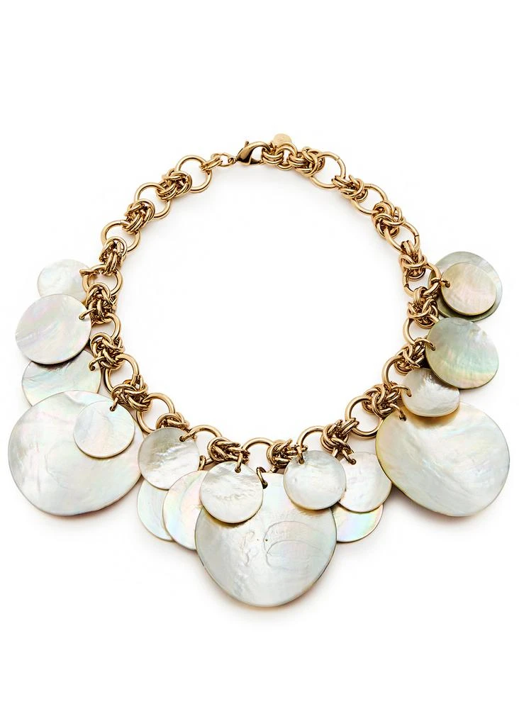 RABANNE Shell Disc pearl necklace 1