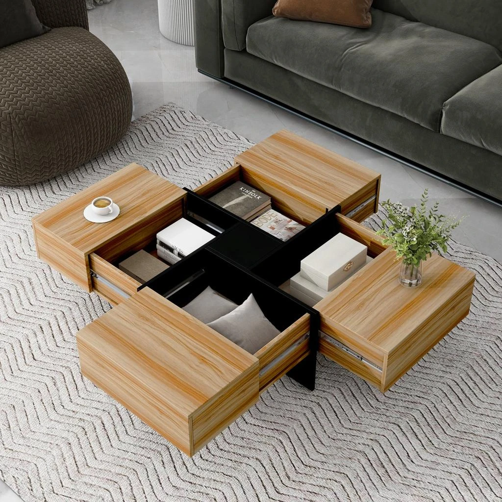 Streamdale Furniture Streamdale Modern Coffee Table with Hidden Storage
Sliding Top