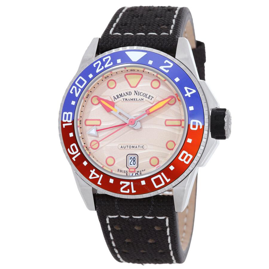 Armand Nicolet JSH GMT Automatic Men's Watch A487RGN-KO-P0640NC8